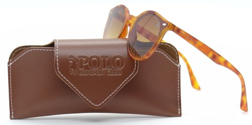 Óculos De Sol Polo London Club, UV400 Fashion Redondo Unissex (TARTARUGA)