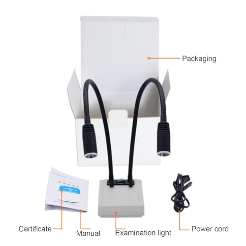 Éclairage LED double col de cygne 6W réglable pour microscope optique de laboratoire - 7