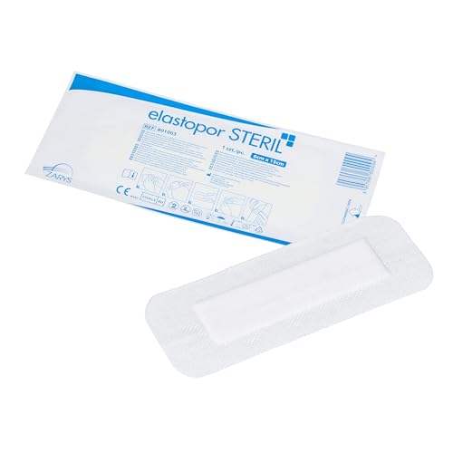 Elastopor STERIL - Apósito no tejido con compresa absorbente, autoadhesivo, estéril 6 cm x 15 cm - Caja de 50 piezas