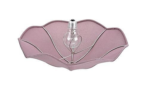Image of Aspen Creative 39001A Ceiling Clip-on Lamp Shade, Transitional Design in Purplish Red, 13 inch Diameter x 5 inch Height