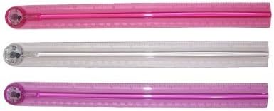 Inkology Glo-Lite Ruler, Pink, 1 Ruler per Pack (266-6)