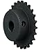 MARTIN SPROCKET & GEAR INC 40BS20 1 ROLLER CHAIN SPROCKET, 1/2 INCH PITCH, 1 INCH BORE DIAMETER, STEEL, KEYWAY, 2 SETSCREWS, FINISHED, 20 TEETH, SINGLE STRAND, NO.40 CHAIN, 1 INCH LENGTH THRU BORE, TY