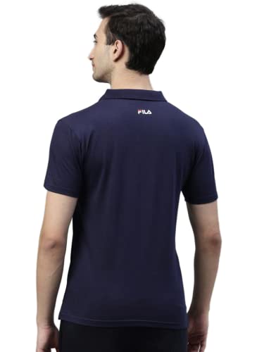 Image of Fila Men's Solid Regular Fit Polo Shirt