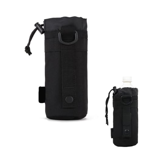 FANGCUU 水筒ポーチ ボトル用ポーチ 550ml ペットボトルホルダー ブラック アウトドア スポーツ用 登山 バイク 徒歩 キャンプ 保温 保冷機能 携帯便利