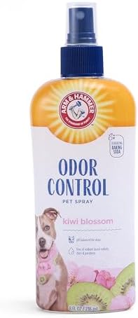 Arm & Hammer Super Deodorising Spray for Dogs - (236ml, Pack of 6) | Best Odour Eliminating Deodoriser for All Dogs & Puppies, Arm & Hammer Baking Soda Enhanced Dog Spray Kiwi Blossom Scent