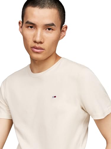 Tommy Jeans Herren 2er Pack T-Shirts Kurzarm Slim Fit, Mehrfarbig (Newsprint/White), XS – Ansicht 4