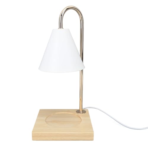 Candle Wax Melting Lamp, Easy to Use GU10 Bulb Candle Wax Warmer Lamp Flameless Efficient Dimmable with GU10 Bulb for Bedroom (EU Plug)