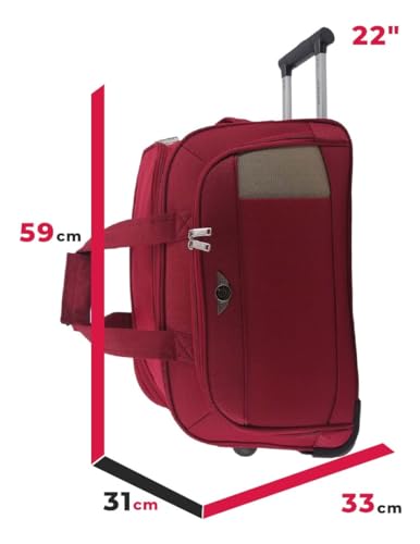 Sacola de Viagem Londres Poliéster 2 Rodas Santino M - SLS1M (Bordo)