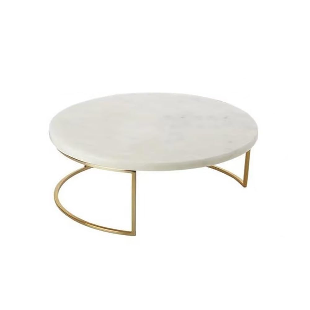 Cake Display Stand Iron Marble Cake Stand Dessert Plate Display Jewelry Tray Sushi Tiered Serving For Wedding Tea Party Cake Stand(Large)