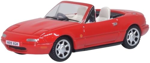 Oxford Diecast Mazda MX5 MK1 Classic Rojo 1:76