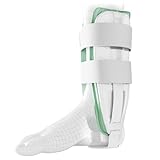 Braceapedia AnklePro Air Gel Stirrup Ankle Brace, Hard Core Side Stabilizer With Removable Cold Therapy Air Cushion & Gel Pad for Ankles, Ankle Brace for Women and Men, Ankle Support, Regular, White