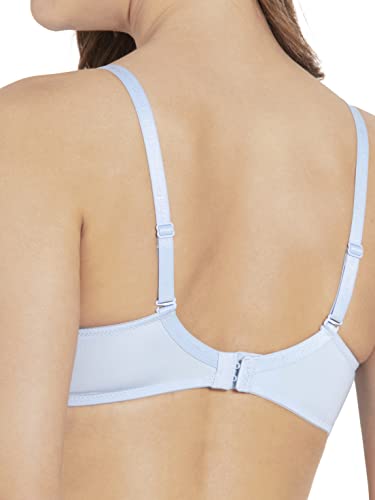 Image of Jockey UL60 Women's Under-Wired Padded Micro Touch Nylon Elastane Stretch Medium Coverage T-Shirt Bra with Detachable Straps