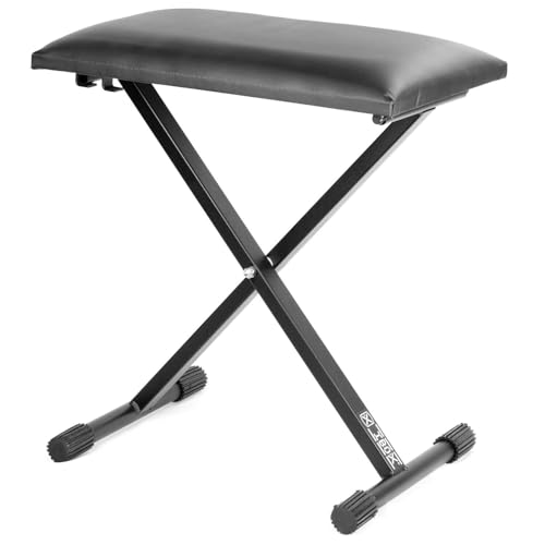 Kit Pedestal em X + Banco Acolchoado para Teclados Casio CTK-3500 e Linha CTS-200 CT-S300 Entre outr