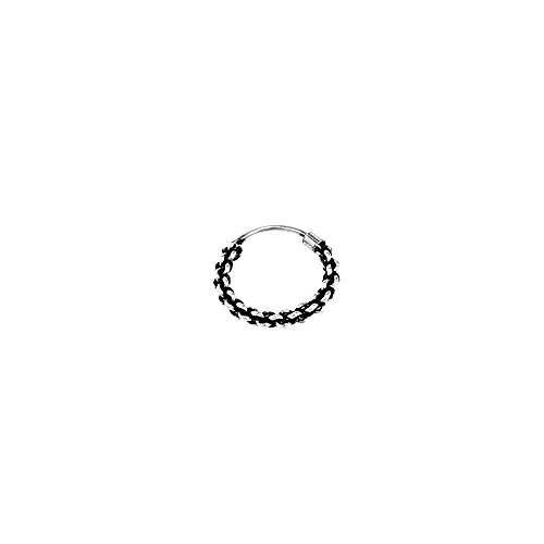 Preisvergleich Produktbild NKlaus Einzel 925 STERLING SILBER Keltische Celtic Gothic Creole 12mm 7285