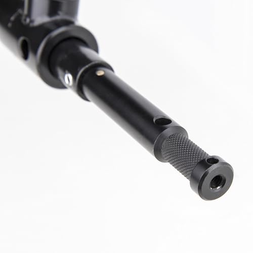 Image of Kupo Long Lightweight Telescopic Hanger with Stirrup Head, Adjustable Overhead Mount for Studio Fixtures with Smooth Extension Control and Secure Locking Range from 3ft to 6ft - Black (KG071911)