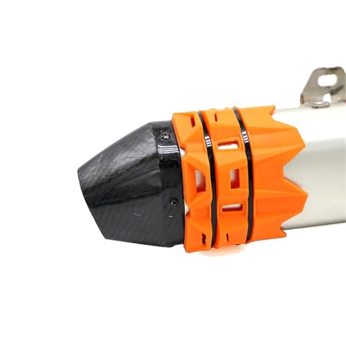 Cubierta protectora de escape para silenciador de moto y tubo protector térmico con abrazadera 7