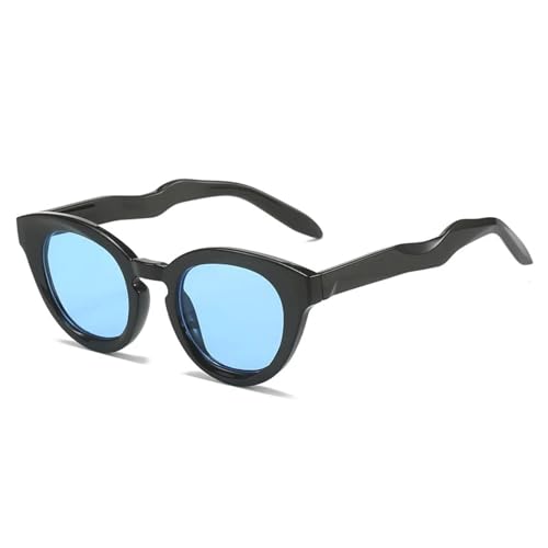 Lunettes de soleil ovales transparentes finition vintage de haute qualité