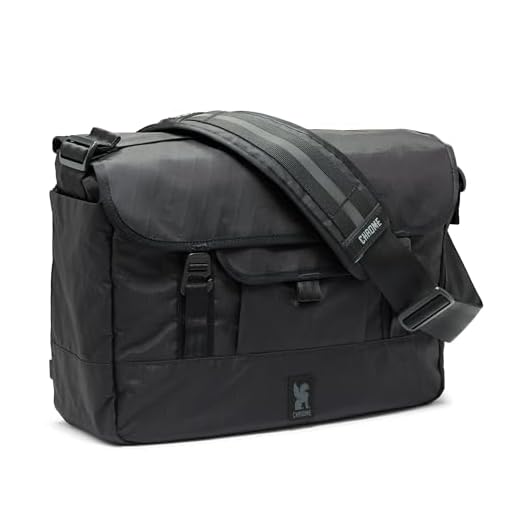 What is the largest chrome messenger bag Chrome Midtown 20L Messenger Bag - Black X