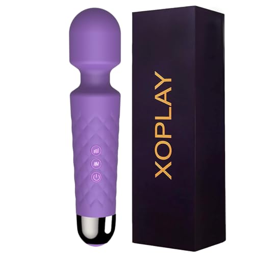 Vibrator Sex Toy - G Spot Wand Vibrator Adult Sex Toys for Women - Powerful Wand Massager Clitoral Stimulator Dildo - XOPLAY Waterproof Wireless Anal Dildo Bullet Vibrators w 20 Vibrating & 8 Speeds