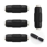 Yowfond 4 Stück DC 5,5 x 2,1 mm Buchse-zu-Buchse Netzstecker Adapter, DC Kupplungsadapter für CCTV, einfache Installation und vielseitige Anwendung