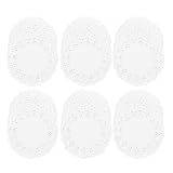 MUCKLILY Tapetes de Papel Absorbentes de Aceite para Hornear Redondos de 11,2 CM, 700 Unidades en 3 Paquetes, Manteles Individuales Desechables Diseño de Encaje para Buffet, Pasteles y