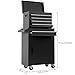 Tool Chest Drawer with Double Door and Wheels, Mechanic Tool Container with Double Door & Wheels Multi-Purpose Storage Organizer Large Capacity for Factory Warehouse Use