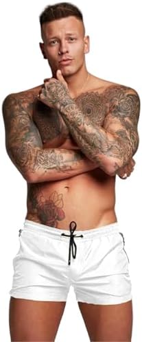 Men’s Swim Trunks Quick Dry Swim Shorts Board Shorts with Triangle Mesh Lining