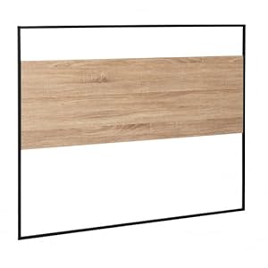 Idmarket FRIDM Kopfteil Schwarz Holz 145 cm