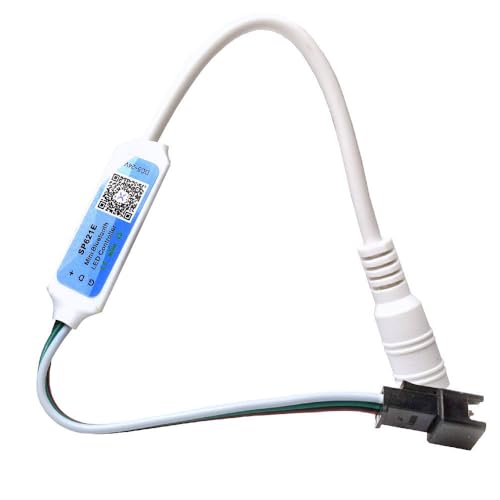 Image of Auslese SP621E Bluetooth Addressable LED Controller with Music Sync App Control for WS2812B WS2811 SK6812 3 Pin Pixel LED Strip Lights 5V 12V 24V with Free Protective Case
