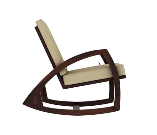 Image of CRAFT D ARTS Sheesham Wood Rocking Chair for Adults, Wooden Rocking Chair (Rocking Chair) (Walnut), 81.3 cm , 55.9 cm , 101.6 cm