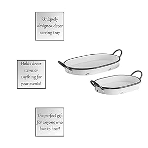 47thmainmetaldecorativetraysetof2whitewash Urban Country Home Decor 47th main metal decorative tray set of 2 whitewash urban country home decor