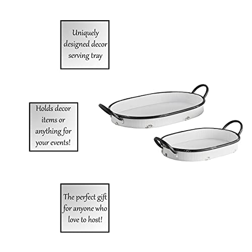 47thmainmetaldecorativetraysetof2whitewash Urban Country Home Decor 47th main metal decorative tray set of 2 whitewash urban country home decor