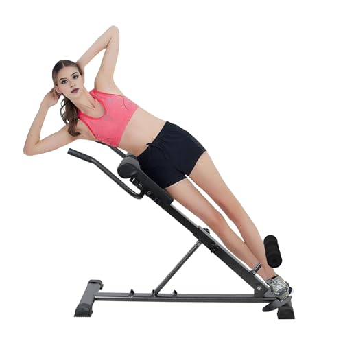 ejlaikmm 3 Adjustable Roman Chair,Back Extension Machine Benchs,U-Shaped Base Hyperextension Bench,Heavy-Duty Exercise Equipment for Core Strength and Back Muscles,Full Body Workout Machine for Home
