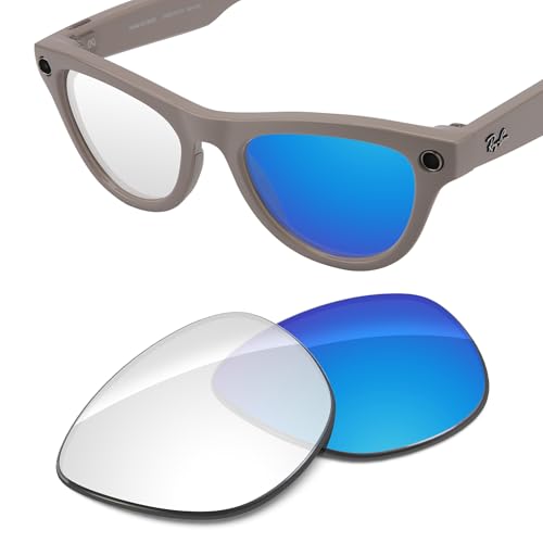 Image of Replacement Lenses Compatible with RayBan Meta Skyler RW4010 52mm AI Glasses, UV Protection, Transition