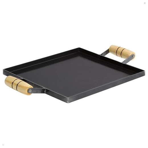 Chapa Bifeteira Para Fogão e Churrasqueira Alça de Madeira