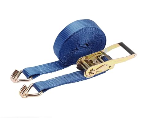 flexzon Heavy Duty 8 Meter X 50mm Ratchet Tie Down Strap Lorry Lashing 5000KG 5TON
