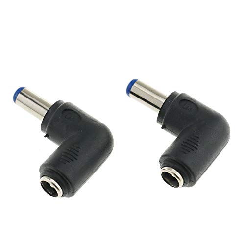 Adaptador Conector DC 5.5x2.1mm Ángulo 90° Pack 2 miniatura 1