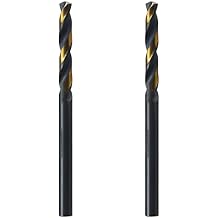 MAXTOOL 13/64" 2pcs Identical Screw Machine Drills HSS M2 Twist Stub Drill Bits Black & Bronze Fully Ground Straight Shank Short Drills; SMF02H10R13P2
