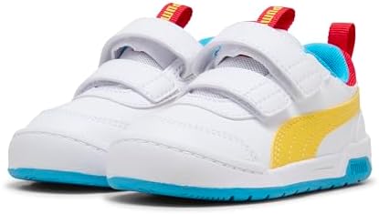 PUMA Unisex Çocuk Puma Multiflex 2 Color V Inf Spor Ayakkabı PUMA White-Pele Yellow 26 - Görsel 1
