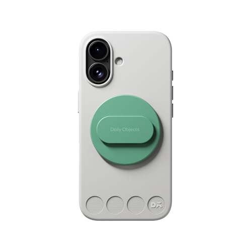 Image of DailyObjects Case Holder Phone Grip Compatible with iPhone & MagSafe Phones /Cases - Anti-Drop Grip, One-Handed Use, Phone Stand - Green