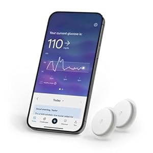 Lingo Continuous Glucose Monitor (CGM) & App (Pack of 2). Made by Abbott. Know the impact of what you eat. 1 Lingo biosensor lasts up to 14 Days*. Designed for iPhone 11 device or Later. US Only.