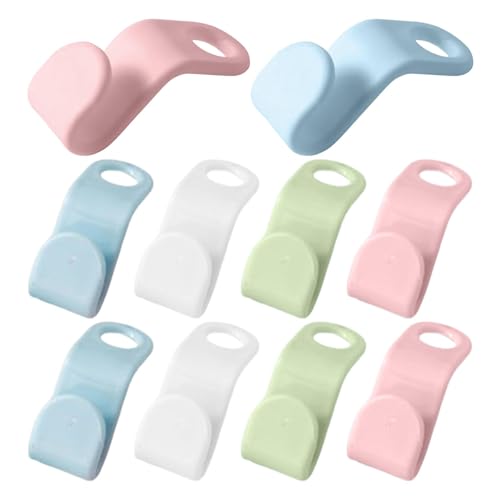 Ganchos para ropa, ganchos extensibles, organizador de ropa 10 unidades, ganchos extensibles para armario, ganchos apilables para armario