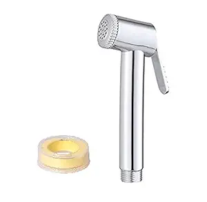 QUICK SILVER Health Faucet Gun Only with Internal Brass Fitting Chrome Finish (Free Taflon Tape)