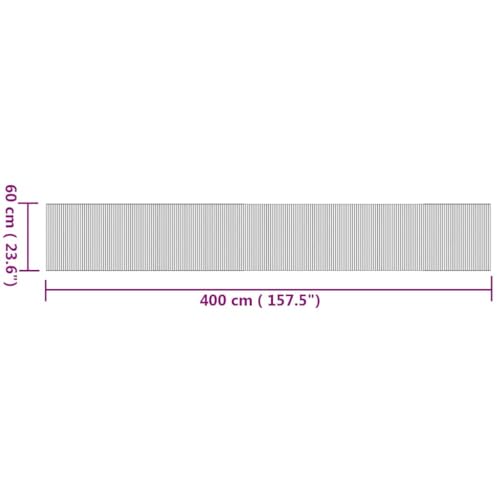 Tapis en bambou en matériau durable premium rectangulaire 60x400 - 3