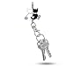 Alexx Finders Key Purse Two Kitties Key Finder