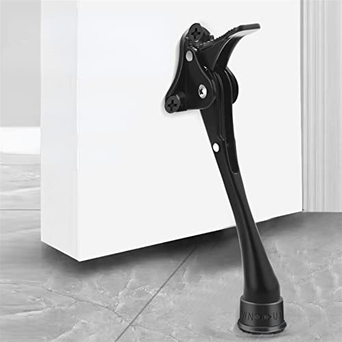 Batente de porta de pedal ajustável Suporte de batentes de porta de liga de zinco buffer de borracha