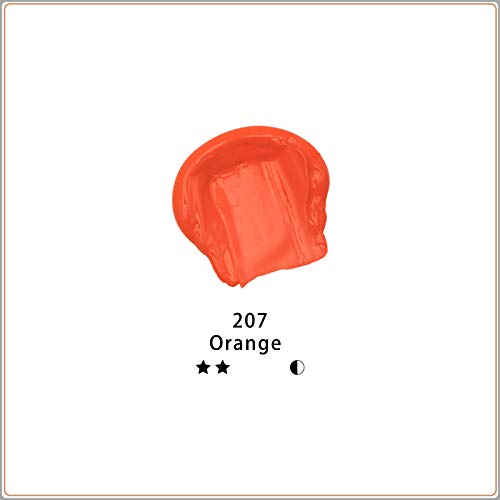 Image of Artecho Acrylic Paint, 120 ml Orange Red, Acrylic Paint, Paint, Canvas, Fabric, Wood, Rock, Paper, Glass.