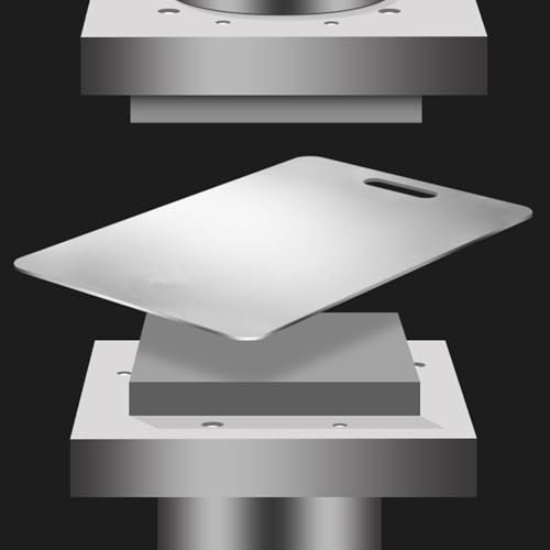 Planche à découper en titane double face pour cuisine maison et camping