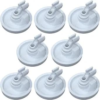 154174501A 8 Pack Dishwasher Lower Rack Roller Wheel for Frigidaire