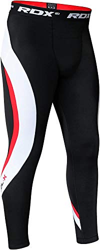 RDX MMA Thermal Compression Pants Boxing Training Base Layer Fitness Running Exercise Black